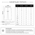 GUÍA DE TALLE PANTALÓN ED. FÍSICA SECUNDARIO Pantalón Ed. Física Unisex ITR3