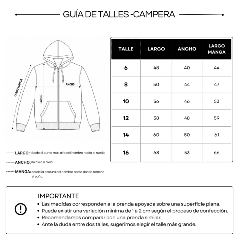 Campera Azul Ed. Física Primario Secundario