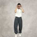 pantalon-ancho-barrel-colegial-gris-topo-unisex Jogging Barrel colegial