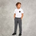 pantalon-rustico-gris-topo 1-2-3 grado-Alexis Pantalón rústico elastizado unisex 1°-2°-3°grado IDAC