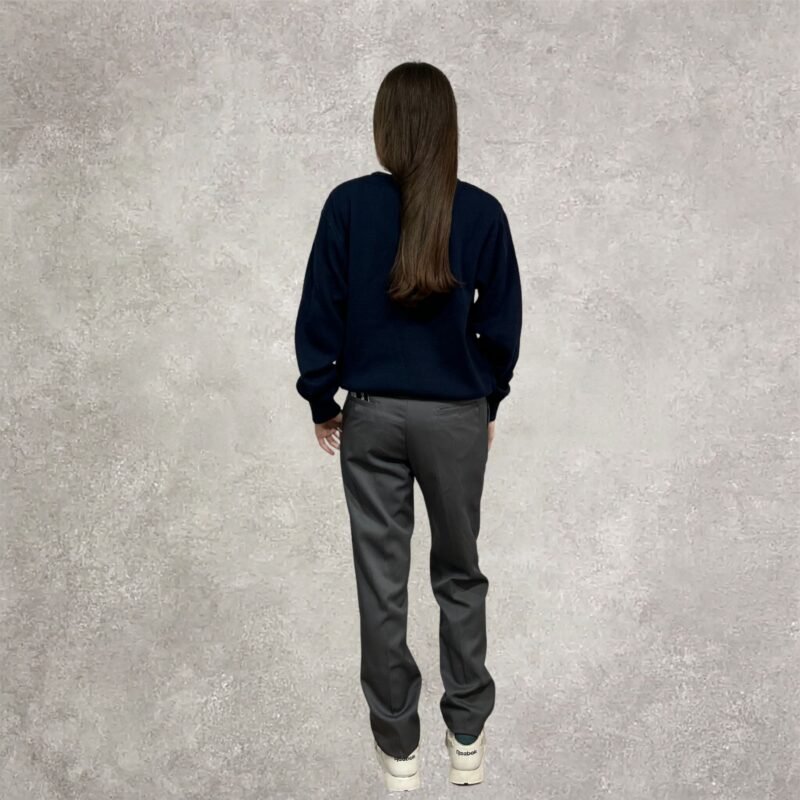 pantalon-vestir-espalda Sueter Azul