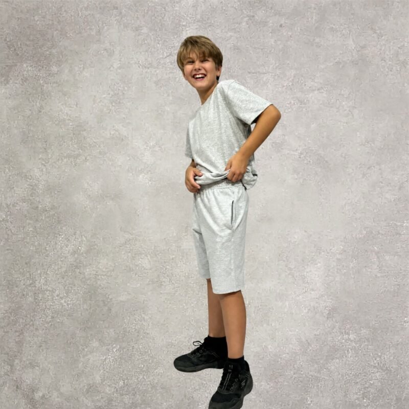 Bermuda Unisex Gris Melange