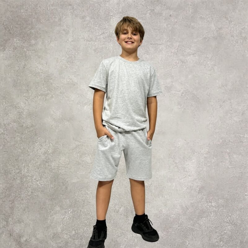 Bermuda Unisex Gris Melange