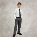 Camisa Blanca y Pantalón Gris topo icsl Pantalón de Vestir ICSL