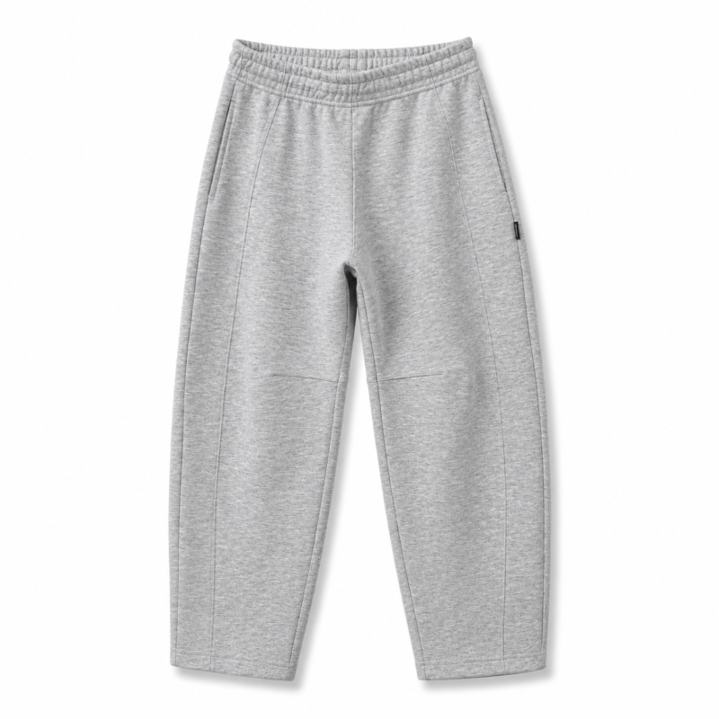 BARREL GRIS MELANGE ED. FÍSICA Pantalón Barrel Unisex Gris Melange